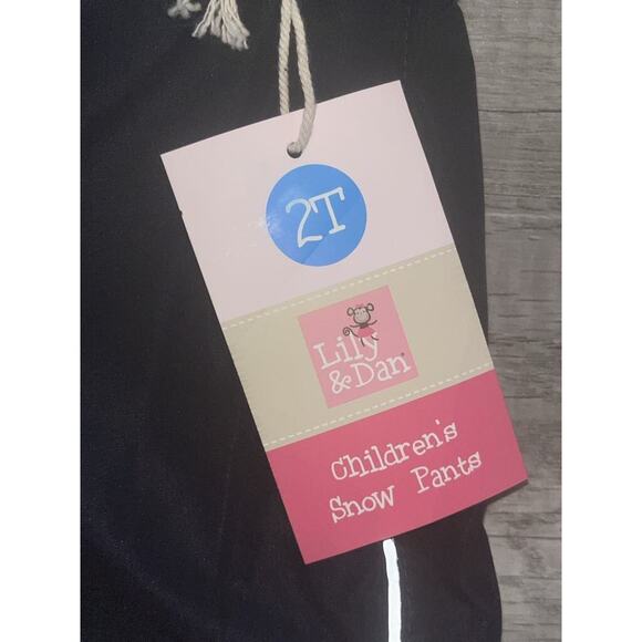 Lily & Dan Childrens Snow Bib Pant's, Navy, 2T Snowpants - Picture 2 of 7